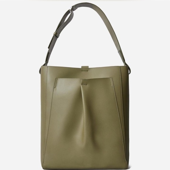 Everlane Studio Bag in Olive Green Italian Leather